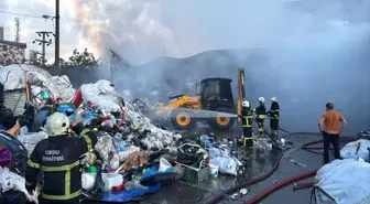 Ordu'daki Geri Dönüşüm Tesisinde Yangın Çıktı
