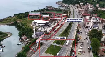 Rize'de Tırların Parkı Tehlike Saçıyor