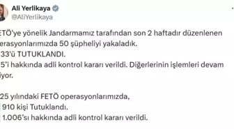 FETÖ Operasyonlarında 50 Şüpheli Yakalandı