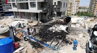 Ankara'da İnşaat Alanında Yangın Paniği