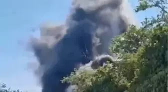 Pendik'teki İSKİ Arıtma Tesisinde Yangın Çıktı