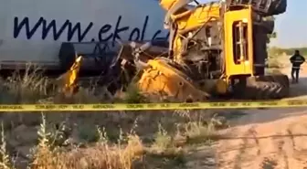 Konya'da Tır ile Biçerdöver Çarpıştı: 1 Ölü, 1 Yaralı