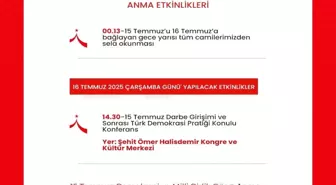 Niğde'de 15 Temmuz Şehitleri dualarla anılacak