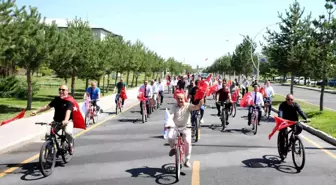 Ağrı'da 15 Temmuz anısına bisiklet turu düzenlendi