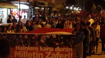 Çankırı'da yüzlerce vatandaş 15 Temmuz şehitleri için yürüdü