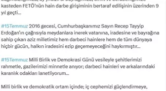 Cevdet Yılmaz: '15 Temmuz gecesi milletimiz hainlere ve dünyaya gücümüzü gösterdi'