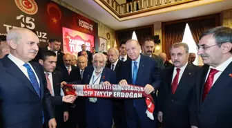 Erdoğan, Bahçeli ve Destici Meclis'te bir arada
