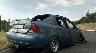 Uşak'ta Takla Atan Otomobilde 1'i Ağır 5 Yaralı