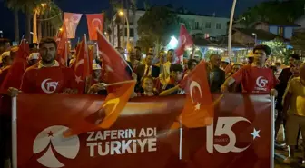 15 Temmuz Marmaris'te çeşitli etkinliklerle anıldı