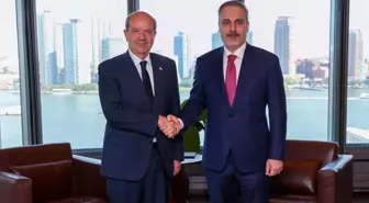 Dışişleri Bakanı Hakan Fidan, KKTC Cumhurbaşkanı Ersin Tatar ile Görüştü