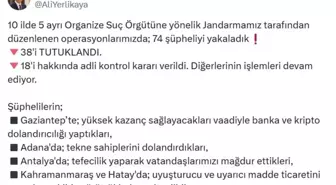 Jandarma, 5 Organize Suç Örgütüne Yönelik Operasyon Düzenledi