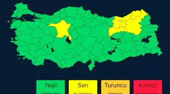 İçişleri Bakanlığı'ndan Gök Gürültülü Sağanak Yağış Uyarısı