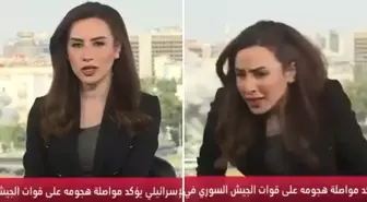 İsrail'in Şam'ı vurduğu saldırı canlı yayına yansıdı