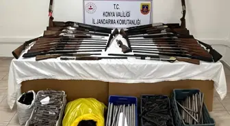 Beyşehir'de Jandarma Operasyonunda Çok Sayıda Av Tüfeği Ele Geçirildi
