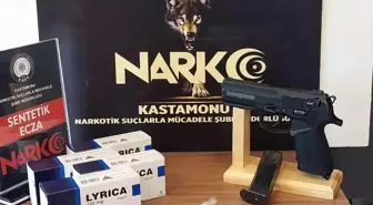 Kastamonu'da Ruhsatsız Tabanca ve Uyuşturucu ile Yakalanan Şahıs Gözaltına Alındı