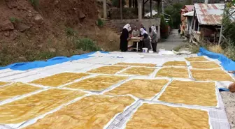 Kemaliye'de Geleneksel Dut Pestili Yapımı Başladı