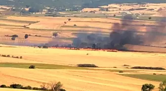 Tekirdağ'da Anız Yangını: 200 Dönüm Buğday Tarlası Kül Oldu
