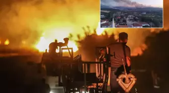 Tekirdağ ve Çanakkale'de alevlerle mücadele! Köyler boşaltıldı, hastaneye kaldırılanlar var
