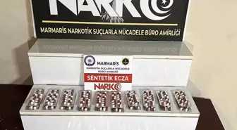 Marmaris'te Uyuşturucu Operasyonu: 1106 Adet Sentetik Ecza Ele Geçirildi