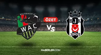 Wolfsberger Beşiktaş maç özeti ve golleri! (VİDEO) Wolfsberger Beşiktaş geniş özeti! Golleri kim attı, maç kaç kaç bitti?