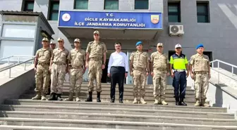 Dicle Kaymakamı, Jandarma Komutanlığına Ziyaret Gerçekleştirdi