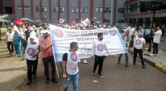 Gaziantep Üniversitesi Hastanesi'nde Sağlık Çalışanları Grevde