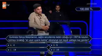 Guiness Dünya Rekorlarının sağlık sorunlarına neden olduğu için 1997'de kaydını sildiği tutmayı bıraktığı 'en uzun uyanık kalma' rekorunun son kaydı?