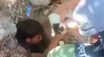 Mahalle Çocukları Kullanılmayan Foseptikten Yavru Kedi Kurtardı