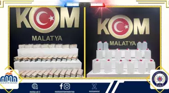 Malatya'da Kaçak Alkol ve Makaron Operasyonu