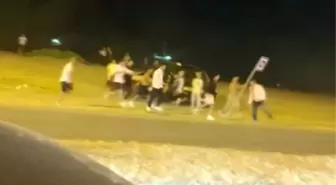 Karasu'da 'Yan Bakma' Tartışması Kavgaya Dönüştü, Polise Saldırı