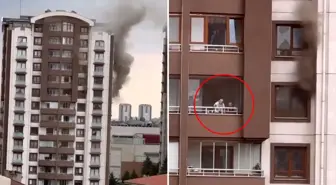 Ankara'da bir binada yangın! Mahsur kalan anne ve oğlu kurtarıldı