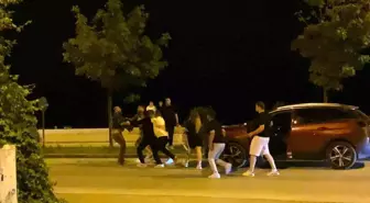 Samsun'da Kadın ile Kalabalık Arasında Kavga