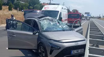 Edirne'de İki Otomobilin Çarpıştığı Kazada 6 Yaralı