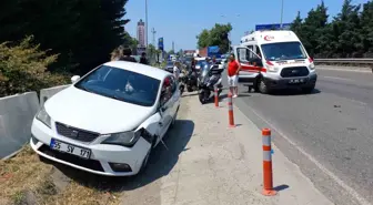 Samsun'da Motosiklet ile Otomobil Çarpıştı: 1 Yaralı