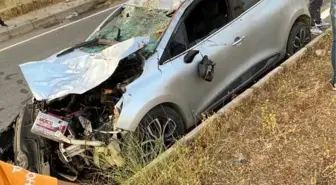 Muş'ta Otomobil İneğe Çarptı: 1 Yaralı