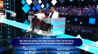 Nuri, Hayri'nin amcası; Fikri, Bedri'nin dayısı; Fahri, Fikri'nin tek kız kardeşinin kocası ve Nuri'nin tek kardeşiyse hangi ikisi kardeştir?