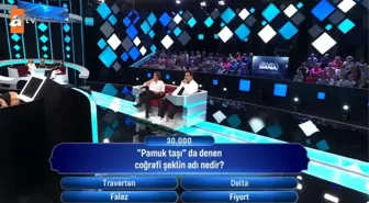 'Pamuk taşı' da denen coğrafi şeklin adı nedir?