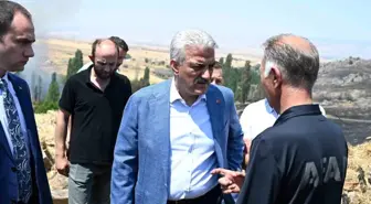 Kırıkkale Valisi Makas, Çelebi İlçesindeki Yangın Bölgesini Ziyaret Etti