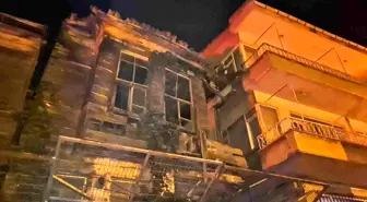 Tekirdağ'da Metruk Bina Çöktü, 5 Aile Tahliye Edildi