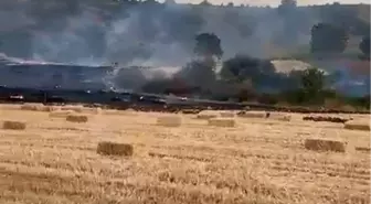 Bursa'da Yangın Kontrol Altına Alındı, 10 Dönüm Tarla Zarar Gördü