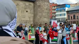 Erzurum'da Sağlık Çalışanlarından Gazze Protestosu