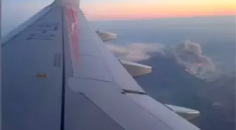 Sakarya'daki Orman Yangını Havadan Görüntülendi