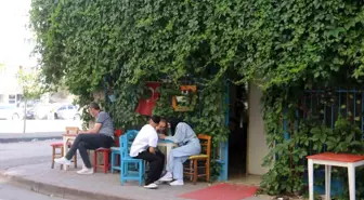 Sivas'ta Sarmaşıklarla Kaplı Kafe Göz Dolduruyor