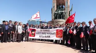 Kıbrıs Barış Harekatı'nın 51. yıl dönümü Taksim'de kutlandı