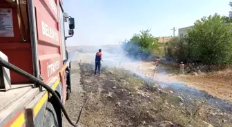 Mardin'in Midyat ilçesinde orman yangınına müdahale sürüyor