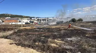 Kocaeli'de Ot Yangını Geri Dönüşüm Tesisine Sıçradı