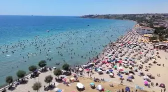 Silivri Kumluk Plajı'nda Afrika Sıcak Hava Dalgası Yoğunluğu