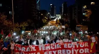 Ankara'da Gazze protestosu! ABD elçiliğine yürüdüler