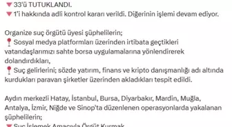 Organize Suç Örgütüne Yönelik Operasyonda 35 Gözaltı