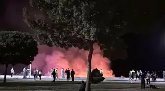 Beyşehir'de sazlık alanda çıkan yangın panik yarattı